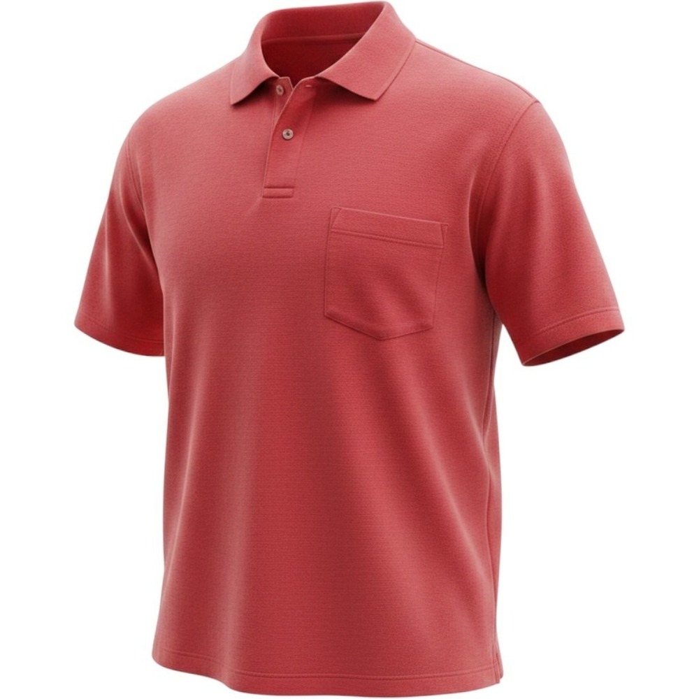 L.L. Bean traditional-fit short-sleeve polo shirt chest pocket button placket 2X